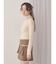 frillリブタートルニットtops