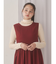 frillリブタートルニットtops