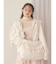 frillリブタートルニットtops