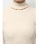 frillリブタートルニットtops