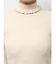 frillリブタートルニットtops