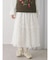 デコレーションレースミディスカート