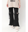 レースカットフリルリブパンツ