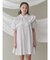 stripe frillfrill ワンピース