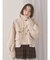 milk shaggy Duffle Coat