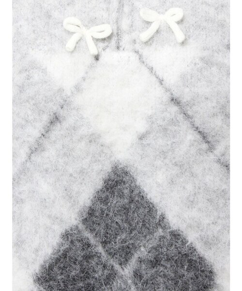 fluffyアーガイルZIPニット｜メリージェニーの通販｜&mall（アンド