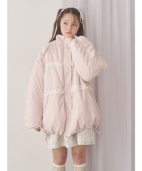 ribbonフリルパデットジャケット｜メリージェニーの通販｜&mall