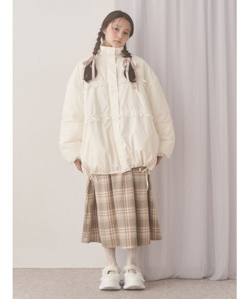 ribbonフリルパデットジャケット｜メリージェニーの通販｜&mall