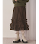 コーデュロイフリルタックスカート