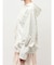 frill lace puff hoodie