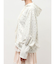 frill lace puff hoodie