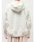frill lace puff hoodie