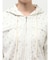 frill lace puff hoodie