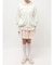 frill lace puff hoodie