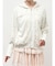 frill lace puff hoodie