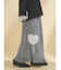 message heart skirt