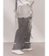 バレルレッグリボンデニムパンツ