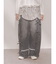 バレルレッグリボンデニムパンツ