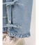 バレルレッグリボンデニムパンツ