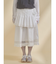 pleats apron layered skirt