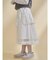 pleats apron layered skirt