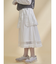 pleats apron layered skirt