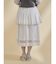 pleats apron layered skirt