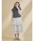 pleats apron layered skirt