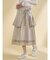 pleats apron layered skirt