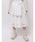 pleats apron layered skirt