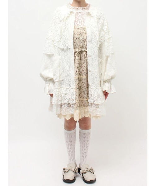 レースケープジャケット｜メリージェニーの通販｜&mall（アンドモール