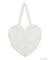 Cherry heart knit tote