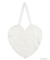 Cherry heart knit tote