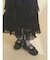 frill mary jane metal sneakers