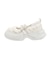 frill mary jane metal sneakers