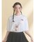 ribbon dog collage tee