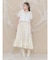 jacquard tieredワンピース