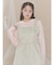 apron jacquardワンピース