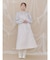 apron jacquardワンピース