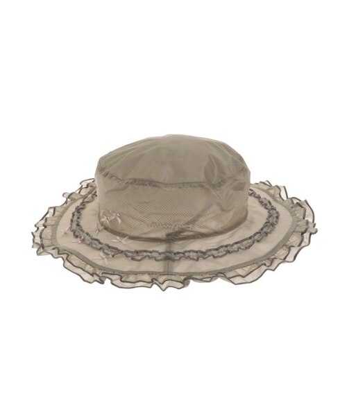 merryjenny COBMASTERコラボ frill nylon hat白 frill nylon hat｜メリージェニーの通販｜&mall（アンドモール）三井