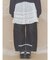 バレルレッグリボンデニムパンツ