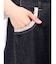バレルレッグリボンデニムパンツ