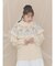 bear yoke knit tops
