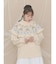 bear yoke knit tops