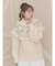 bear yoke knit tops