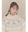 bear yoke knit tops