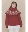 bear yoke knit tops