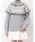bear yoke knit tops