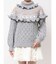 bear yoke knit tops