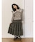 lace ribbonギャザースカート